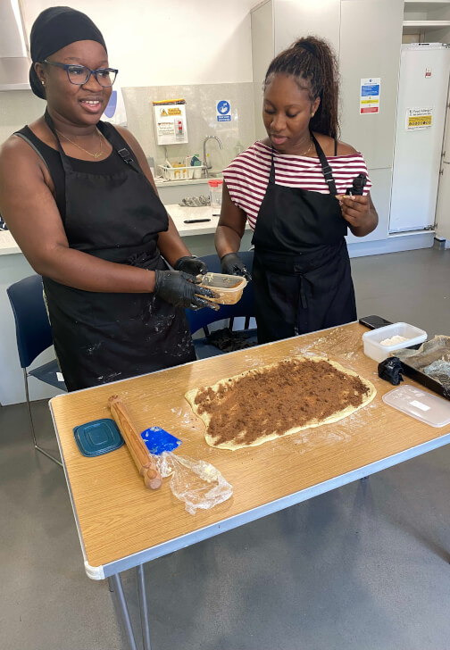 Cinnamon Roll Baking Class