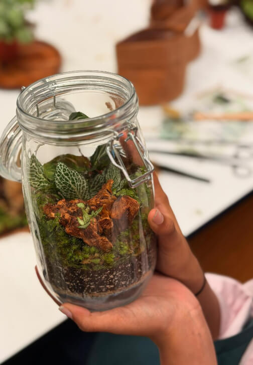 Terrarium class in London with Leaf & Love Workshops