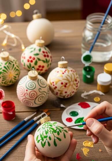 Corporate Christmas Bauble Painting Experience