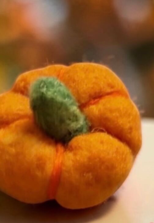 Create a Needle Felt Halloween Pumpkin Workshop