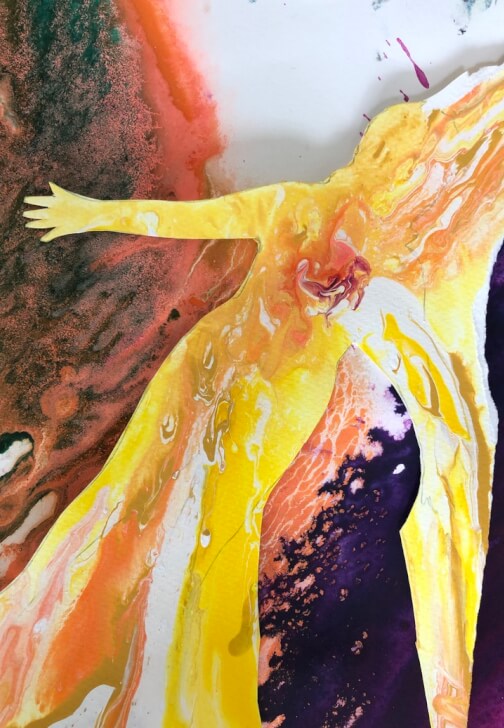 Paper Craft and Ink class in Winchester with Lorna Carmen McNeill