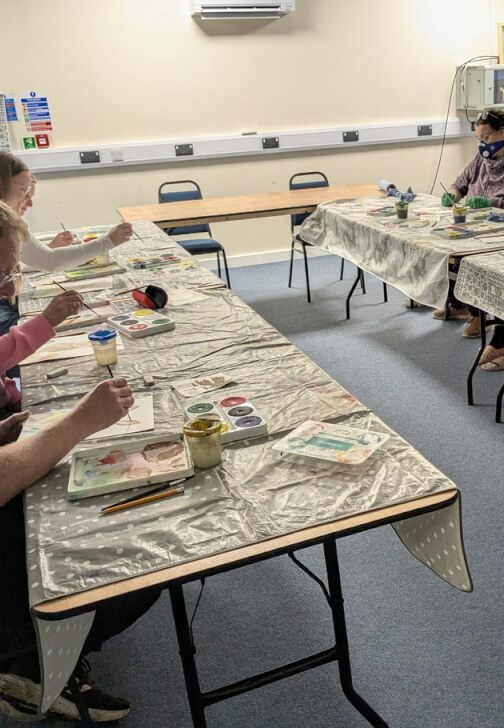 Painting class in Bedford