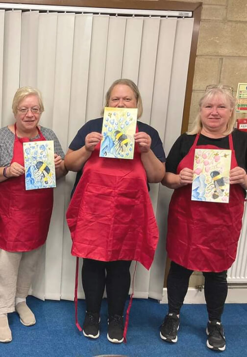 Painting class in Bedford