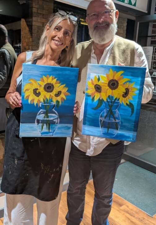 Painting class in Bedford with Michaela’s Creative Arts