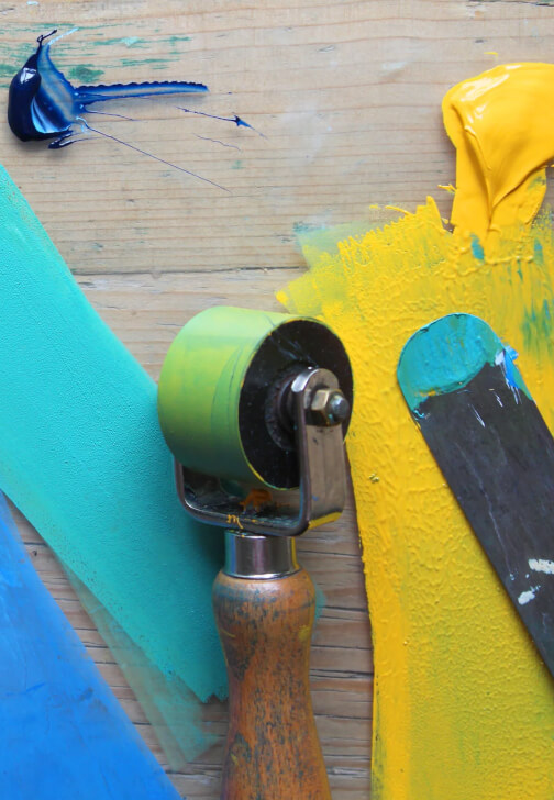 Print Making class in Bristol with Sophie Rae Art