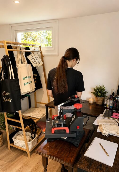 Photo from a print Making class in London