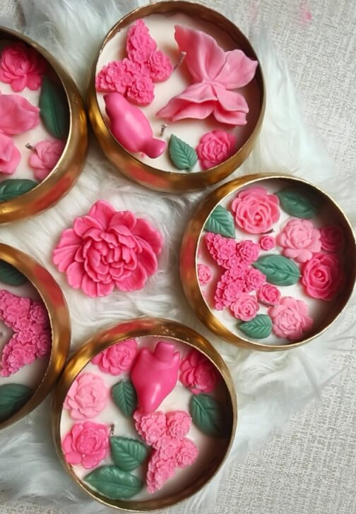 Photo from a candle Making class in Leicester