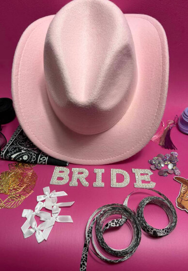 DIY Cowboy Hat Decorating Kit for 6