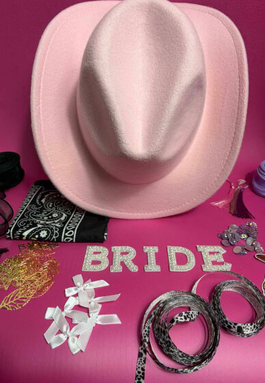 DIY Cowboy Hat Decorating Kit for 6