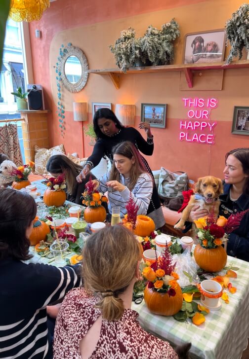 Photo from a floristry class in London
