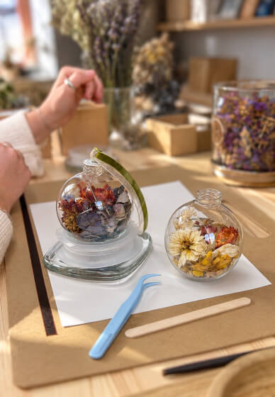 Dried Flower Bauble Making Workshop