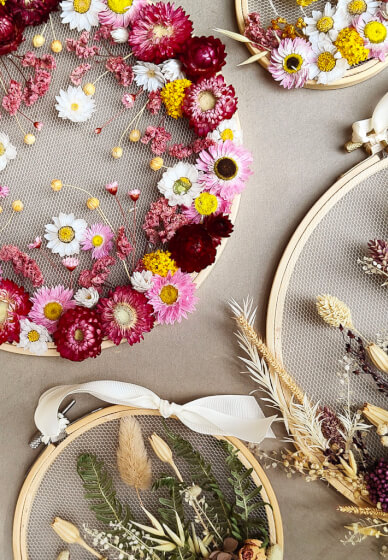 Dried Flower Embroidery Workshop