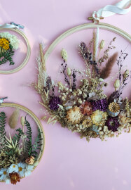 Dried Flower Embroidery Workshop