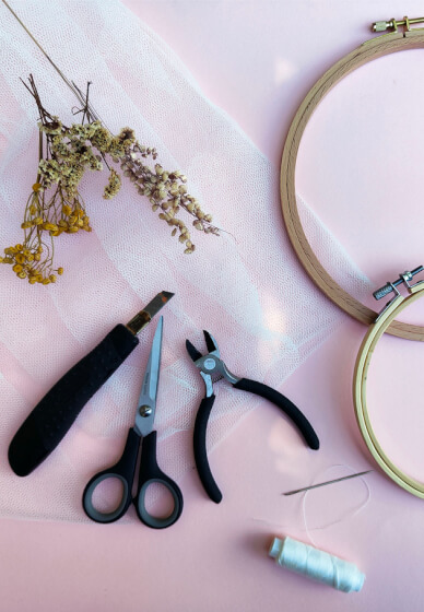 Dried Flower Embroidery Workshop