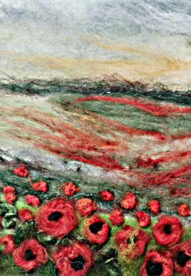 Dry Needle Felted Landscape Workshop