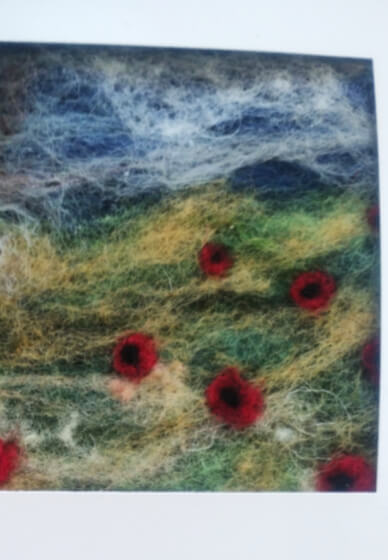Dry Needle Felted Landscape Workshop