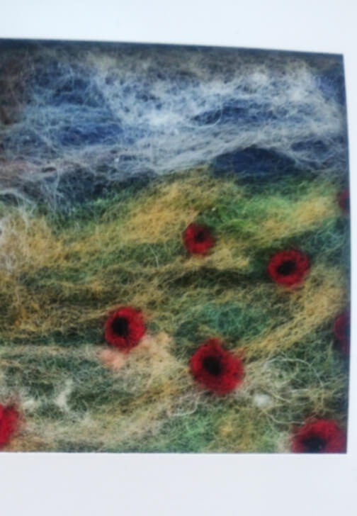 Textiles class in Inkersall, Yorkshire