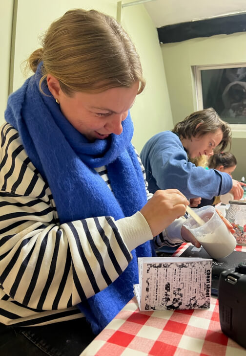 Fluid Art class in Marlow with Charlotte Wolfe Studio