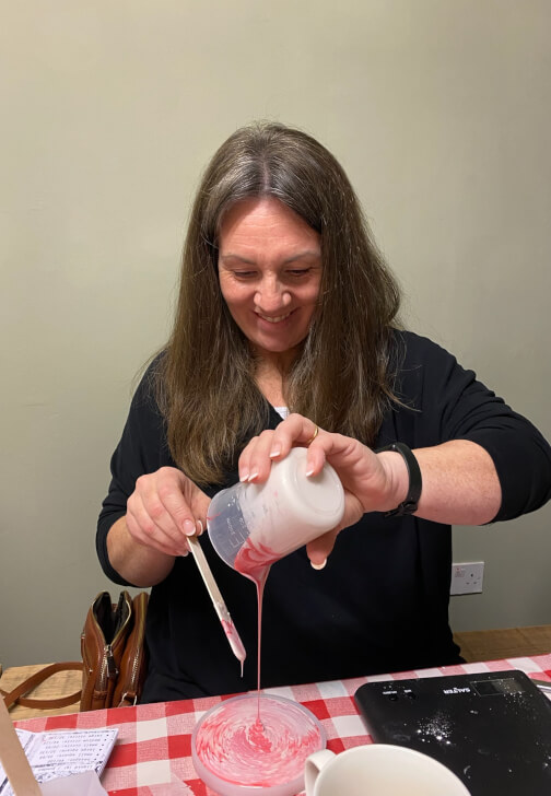 Fluid Art class in Marlow with Charlotte Wolfe Studio