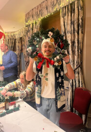 Faux Christmas Wreath Making Class