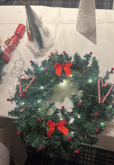 Faux Christmas Wreath Making Class