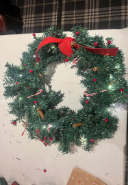 Faux Christmas Wreath Making Class