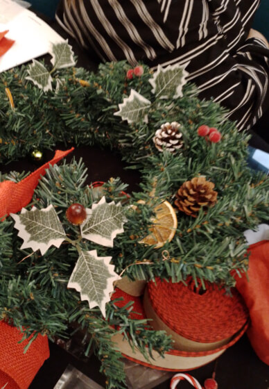 Faux Christmas Wreath Making - Milton Keynes
