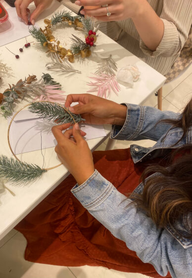 Faux Foliage Wreath Making Workshop