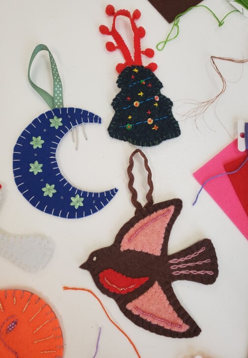 Felt Christmas Decorations Workshop