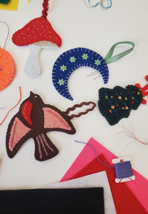 Felt Christmas Decorations Workshop