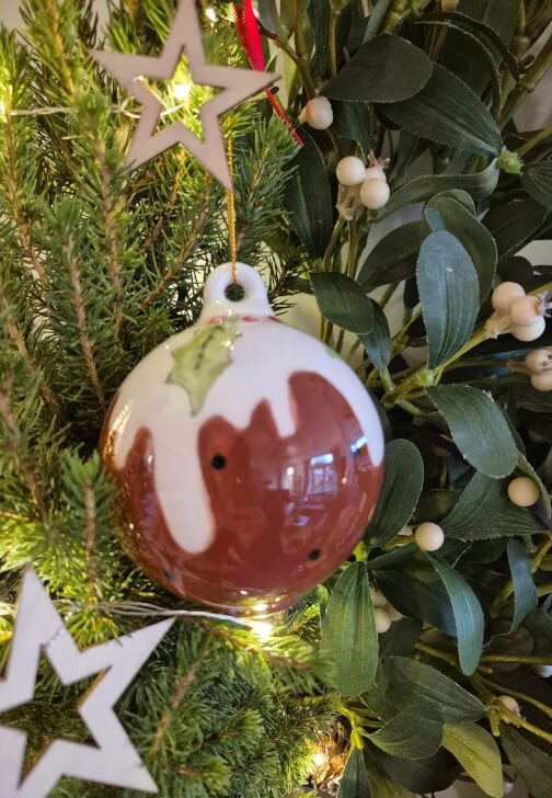Festive Bauble Paint and Sip Experience