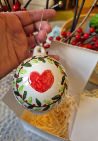 Festive Bauble Paint and Sip Experience