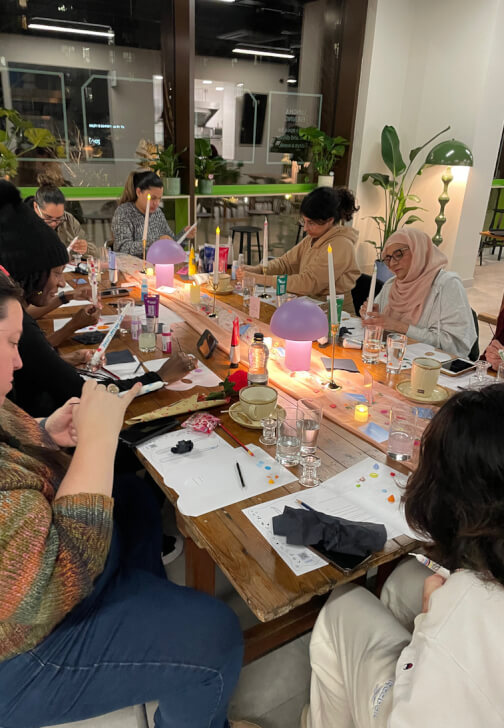 Candle Making class in London with Artzenity