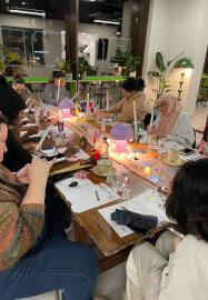 Festive Candle Painting Workshop