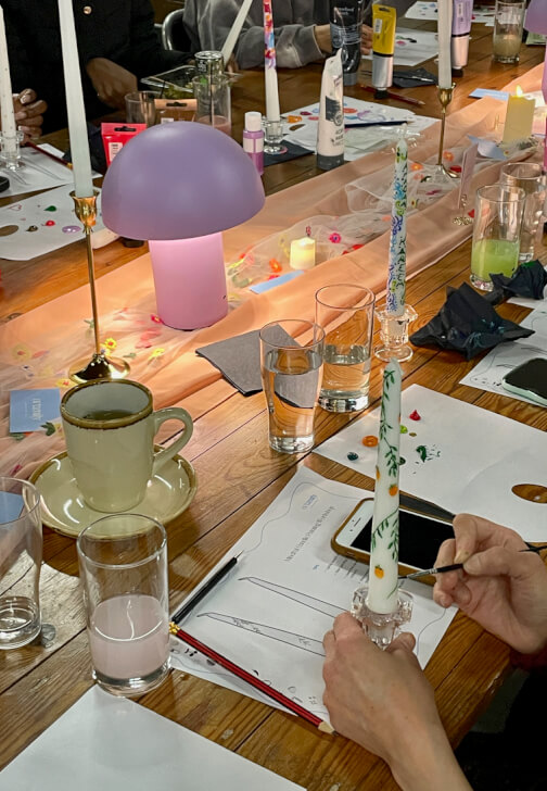 Festive Candle Painting Workshop