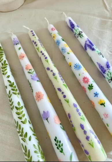 Festive Candle Painting Workshop