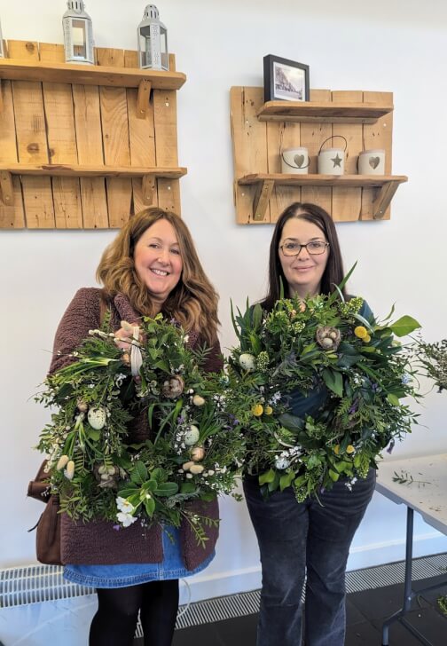 Photo from a floristry class in Birmingham