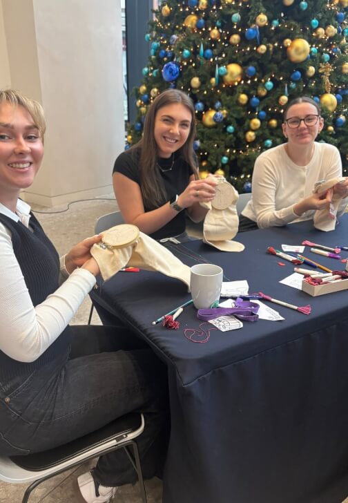Textiles class in Prestwich