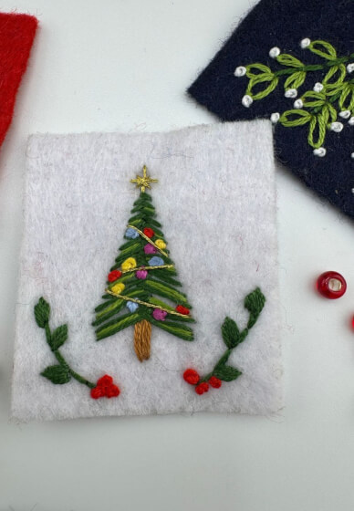 Festive Glass Frame Embroidery Workshop