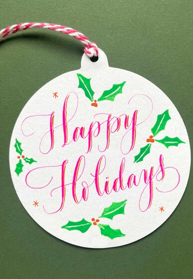 Festive Holiday Calligraphy Workshop for Beginners