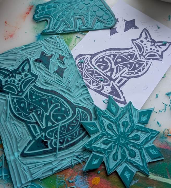 Print Making class in Beckenham
