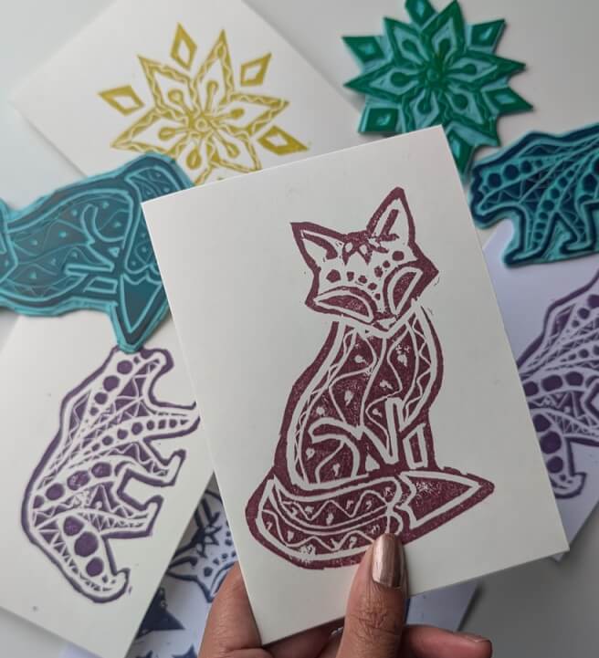 Photo from a print Making class in Beckenham