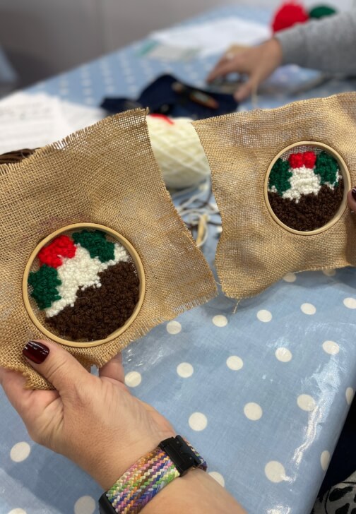 Festive Punch Needle Workshop at Kirkstall Forge
