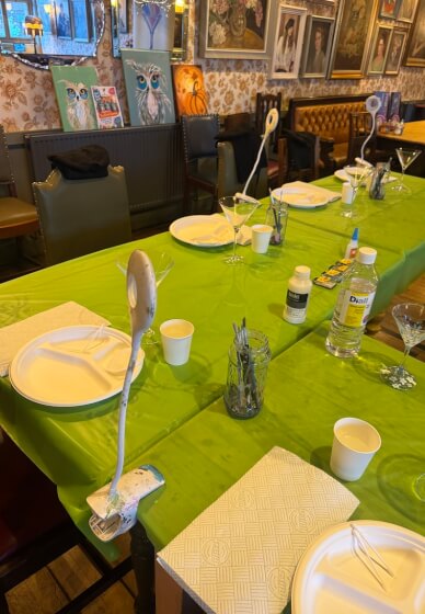 Festive Wine Glass Painting Class