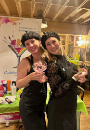 Festive Wine Glass Painting Class