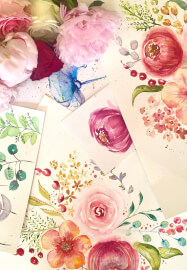 Festive Wreath Watercolour Art Class