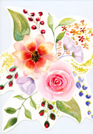 Festive Wreath Watercolour Art Class