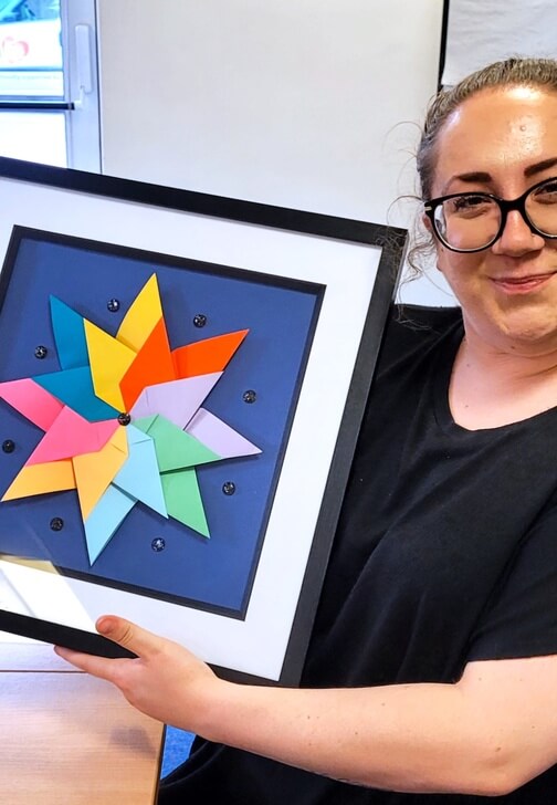 Framed Modular Origami Star Workshop