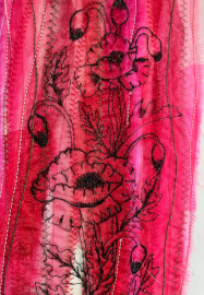 Free-Motion Floral Fragments Workshop Organza and Soluble Film