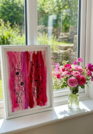 Free-Motion Floral Fragments Workshop Organza and Soluble Film